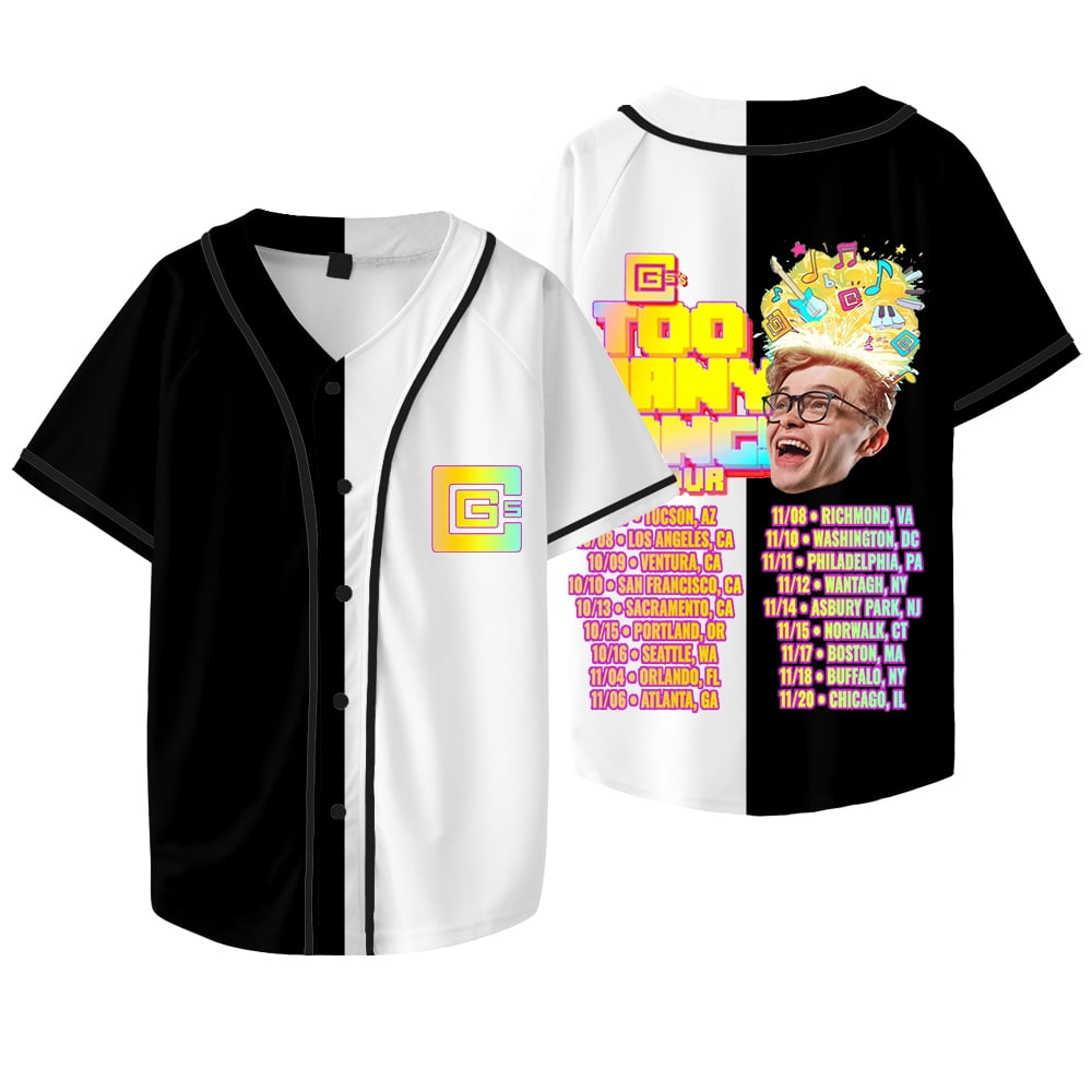 CG5 Too Many Songs Tour Merch Baseball Jacket Cosplay Unisex V-neck