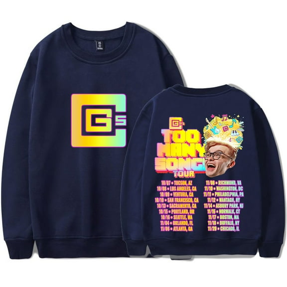 CG5 Too Many Songs Tour Merch Long Sleeve Tee Women Men Fashion Crewneck Sweatshirts