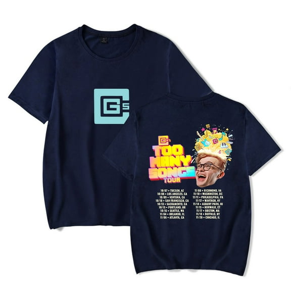 CG5 Too Many Songs Tour Tee Unisex Round Neck Short Sleeve T-shirt Casual Streetwear Tops