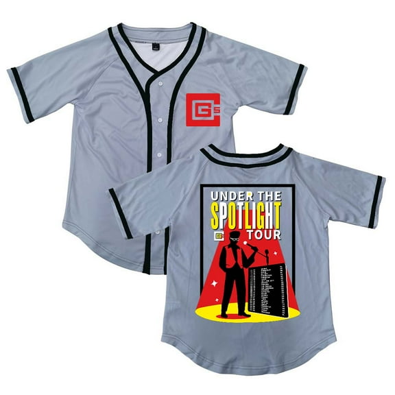 CG5 Under The Spotlight Tour Merch Button V-Neck Shirt Women Men Short Sleeve Streetwear Clothes