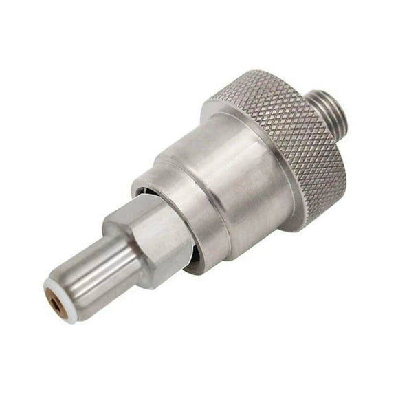 -CGA 347 Kit Stainless Steel 1/4 Inch MNPT Hand Tight Nut and 3 Nipple Atmospheric Bottle Connector