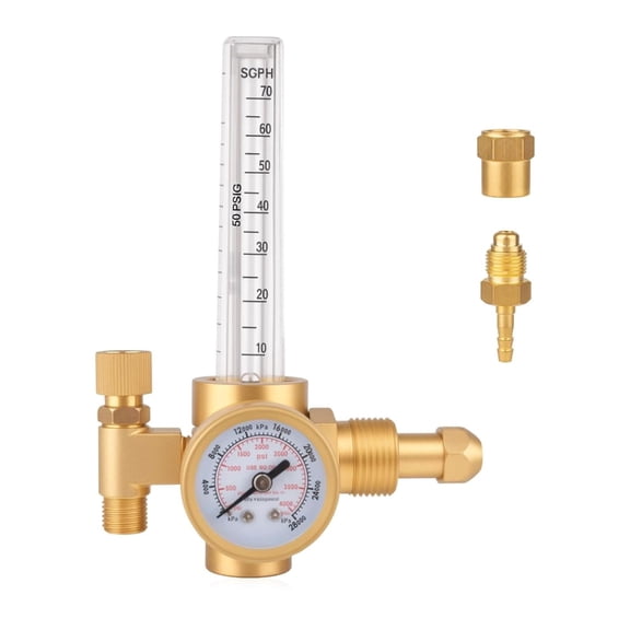 Argon Regulators with CGA 580 Inlet for TIG Welding Applications Erosion Resistant Industrial Pressure Control Device