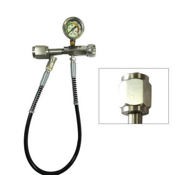 CGA347 PCP SCBA Paintball Refill Charging Adapter 0-6000PSI w/Hose