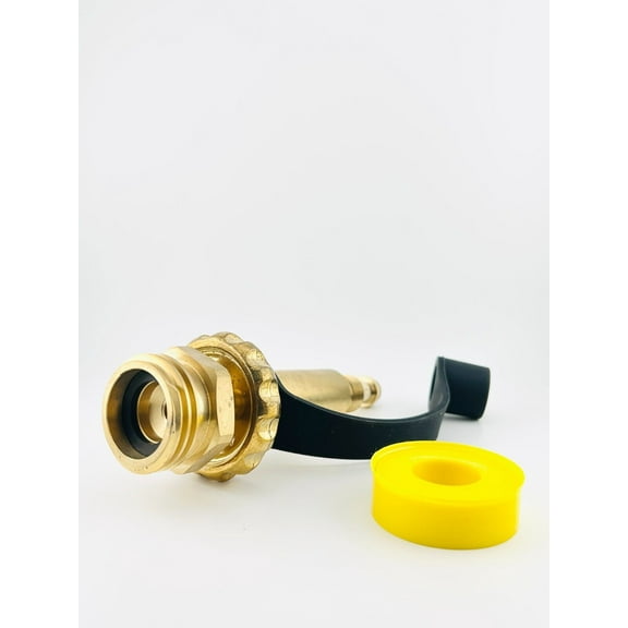 CGA510 Male POL  X 1-3/4" Acme Top Grip Hand Wheel Fill Filler Coupling Adapter