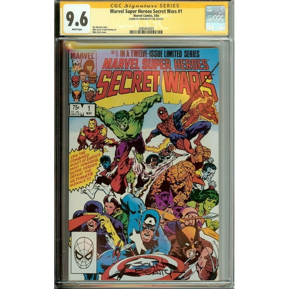 CGC Secret Wars #1 9.6 Signed John Beatty