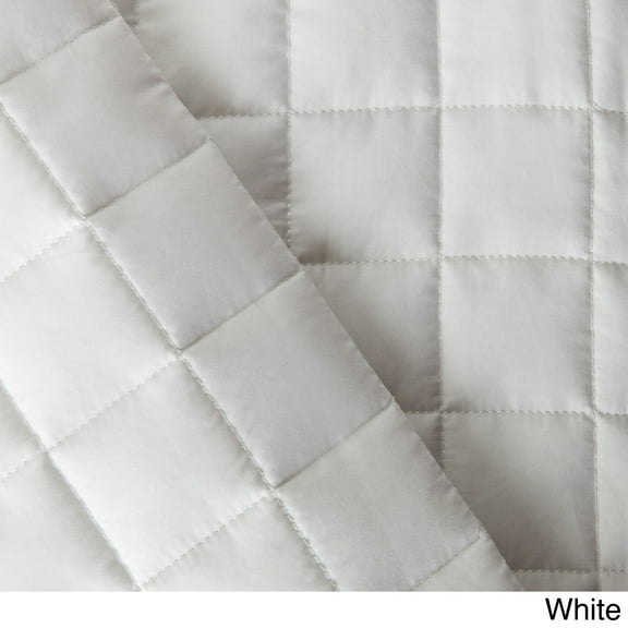 CGG Home Fashions Sensation Cotton Quilt Coverlet White Twin