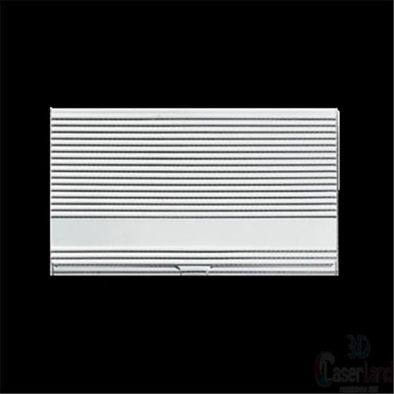Creative Gifts International 020101 2.25 x 3.75 in. Engraved Linear Card Case, Nickel Plated
