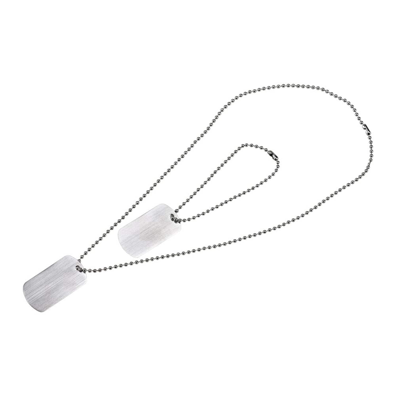 Creative Gifts International Dog Tags with Chains - Set of 2 - Silver ...