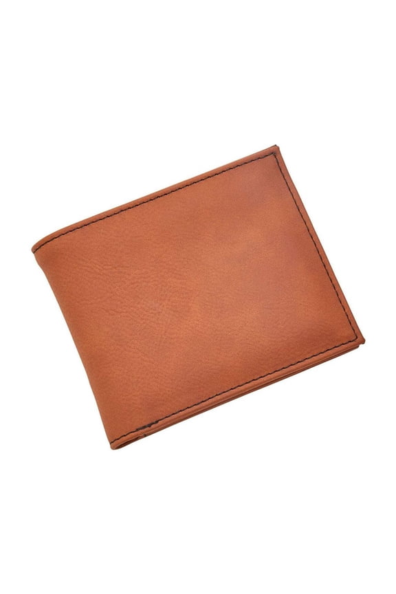 CGI Leatherette Bill Fold Caramel 4.50x3.75..