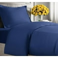 thumbnail image 1 of CGK Linens 2-Piece Premium Duvet Cover Set - Twin Size Soft Comforter Cover With Zipper & Matching Pillowcases, Navy Blue, 1 of 7