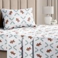 thumbnail image 1 of CGK Linens 3-Piece Christmas Holiday Sheet Set - Twin Size Xmas Winter Bedding With Vibrant Festive Patterns, Ginger, 1 of 6