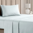 thumbnail image 1 of CGK Linens 3-Piece Ultra Soft & Comfy Hotel Luxury Sheet Set - Twin Size Cooling Bed Sheet Fits 8"-16" Mattresses, Ice Blue, 1 of 7
