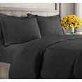 thumbnail image 1 of CGK Linens 3-Piece Premium Duvet Cover Set - Full Size Soft Comforter Cover With Zipper & Matching Pillowcases, Black, 1 of 7