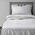 thumbnail image 1 of CGK Linens 4-Piece Cute & Cozy Kids Sheet Set - Full Size Kids Bedding With Vibrant Designs For Boys, Girls, Teens, Toddler, Polka Dots Black, 1 of 6