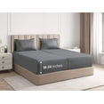 thumbnail image 1 of CGK Linens 5-Piece Extra Deep Pocket Sheet Set - Split King Size Breathable & Cooling Bed Sheets Fits 18"-24" Mattresses, Gray, 1 of 7
