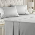 thumbnail image 1 of CGK Linens 4-Piece Ultra Soft & Comfy Hotel Luxury Sheet Set - Full Size Cooling Bed Sheet Fits 8"-16" Mattresses, French Grey, 1 of 7