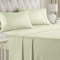 thumbnail image 1 of CGK Linens 4-Piece Ultra Soft & Comfy Hotel Luxury Sheet Set - Queen Size Cooling Bed Sheet Fits 8"-16" Mattresses, Light Sage Green, 1 of 7