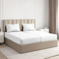 thumbnail image 1 of CGK Linens 5-Piece Ultra Soft & Comfy Hotel Luxury Sheet Set - Split King Size Cooling Bed Sheet Fits 8"-16" Mattresses, White, 1 of 7
