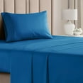 thumbnail image 1 of CGK Linens 3-Piece Ultra Soft & Comfy Hotel Luxury Sheet Set - Twin Size Cooling Bed Sheet Fits 8"-16" Mattresses, Royal Blue, 1 of 7