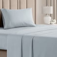 thumbnail image 1 of CGK Linens 3-Piece Ultra Soft & Comfy Hotel Luxury Sheet Set - Twin Size Cooling Bed Sheet Fits 8"-16" Mattresses, Sky Blue, 1 of 7