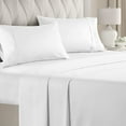 thumbnail image 1 of CGK Linens 4-Piece Breathable and Cooling Sheet Set With Extra Matching Pillowcases - Twin XL Size Bed Sheets Fits 8"-16" Mattresses, White, 1 of 7