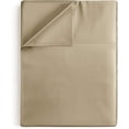 thumbnail image 1 of CGK Linens 400 Thread Count Single Flat Sheet Only - California King Size Soft 100% Cotton Sateen Top Sheet, Beige, 1 of 6