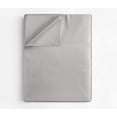 thumbnail image 1 of CGK Linens 400 Thread Count Single Flat Sheet Only - King Size Soft 100% Cotton Sateen Top Sheet, Light Grey, 1 of 4