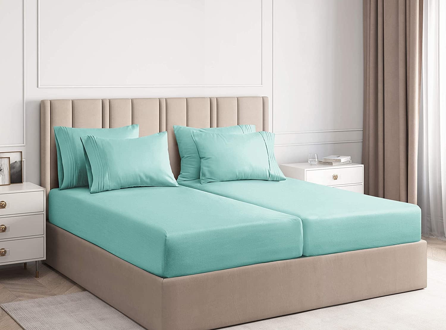 GeSkincare Sheets 160枚+120枚 Amazon.com: Zhiyuan 2 Layers Ruffled Bed Sheet Skirt Brushed