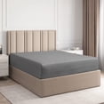thumbnail image 1 of CGK Linens Hotel Luxury Single Fitted Sheet Only - King Size Wrinkle-Resistant Bottom Sheet, Fits Mattress Up To 16", Gray, 1 of 7