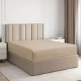thumbnail image 1 of CGK Linens Hotel Luxury Single Fitted Sheet Only - Twin Size Wrinkle-Resistant Bottom Sheet, Fits Mattress Up To 16", Cream, 1 of 7
