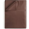 thumbnail image 1 of CGK Linens Hotel Luxury Single Flat Sheet Only - Twin Size Extra Soft, Comfy & Breathable Top Sheet, Brown, 1 of 6