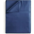 thumbnail image 1 of CGK Linens Hotel Luxury Single Flat Sheet Only - Twin Size Extra Soft, Comfy & Breathable Top Sheet, Navy Blue, 1 of 6