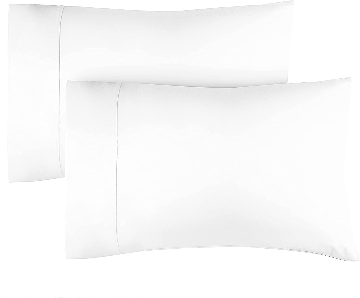 Organic Cotton White King Pillowcase Set