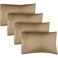thumbnail image 1 of CGK Linens Extra Soft Pillowcases Set of 4 - King Size Hotel Luxury Breathable & Cozy 4-Piece Pillow Covers, Beige, 1 of 7