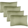 thumbnail image 1 of CGK Linens Extra Soft Pillowcases Set of 4 - Queen / Standard Size Hotel Luxury Breathable & Cozy 4-Piece Pillow Covers, Sage Green, 1 of 7