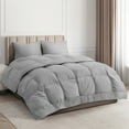 thumbnail image 1 of CGK Linens Premium Down Alternative Comforter - Queen Size All-Season Fluffy & Cozy Duvet Insert, Light Grey, 1 of 7