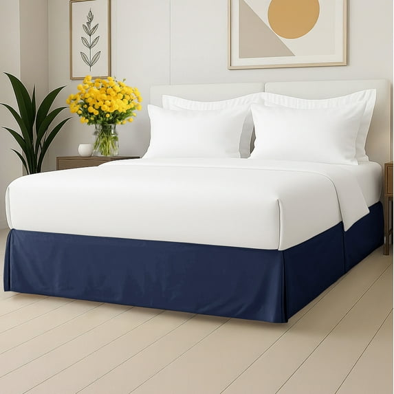 CGK Linens Premium Pleated Polyester Bed Skirt