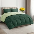 thumbnail image 1 of CGK Linens Premium Reversible Down Alternative Comforter - Queen Size All-Season Fluffy & Cozy Duvet Insert, Emerald/Light Sage Green, 1 of 7