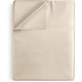 thumbnail image 1 of CGK Linens Hotel Luxury Single Flat Sheet Only - King Size Extra Soft, Comfy & Breathable Top Sheet, Cream, 1 of 4