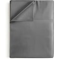 thumbnail image 1 of CGK Linens Hotel Luxury Single Flat Sheet Only - Queen Size Extra Soft, Comfy & Breathable Top Sheet, Gray, 1 of 6