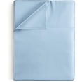 thumbnail image 1 of CGK Linens Hotel Luxury Single Flat Sheet Only - Queen Size Extra Soft, Comfy & Breathable Top Sheet, Light Blue, 1 of 4