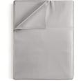 thumbnail image 1 of CGK Linens Hotel Luxury Single Flat Sheet Only - Queen Size Extra Soft, Comfy & Breathable Top Sheet, Light Gray, 1 of 6