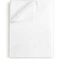 thumbnail image 1 of CGK Linens Hotel Luxury Single Flat Sheet Only - Queen Size Extra Soft, Comfy & Breathable Top Sheet, White, 1 of 3