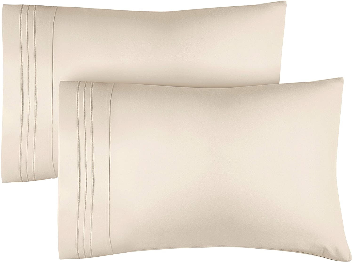 CGK Linens Ultra Soft & Comfy Pillowcases Set of 2 - King Size Hotel ...