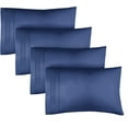 thumbnail image 1 of CGK Linens Extra Soft Pillowcases Set of 4 - King Size Hotel Luxury Breathable & Cozy 4-Piece Pillow Covers, Navy Blue, 1 of 7