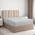 thumbnail image 1 of CGK Linens Hotel Luxury Single Fitted Sheet Only - Queen Size Wrinkle-Resistant Bottom Sheet, Fits Mattress Up To 16", Light Gray, 1 of 7