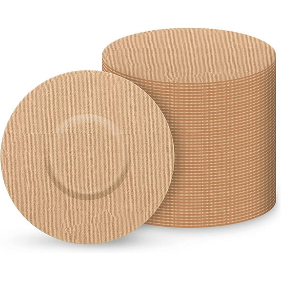 LYYLM Sweat-Resistant Waterproof Breathable Skin-Friendly Latex-Free Adhesive Bandage with 25 Patches, Beige, 25 Count, 1 Pack