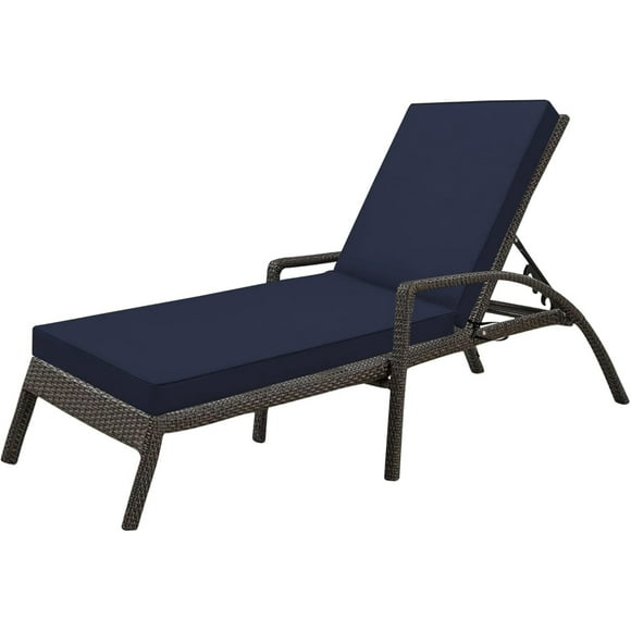 CGRP Water-Resistant 72 x 21 x 3 inch Outdoor Chaise Lounge Cushion, Patio Furniture Cushion, Outdoor Seat Cushions Navy