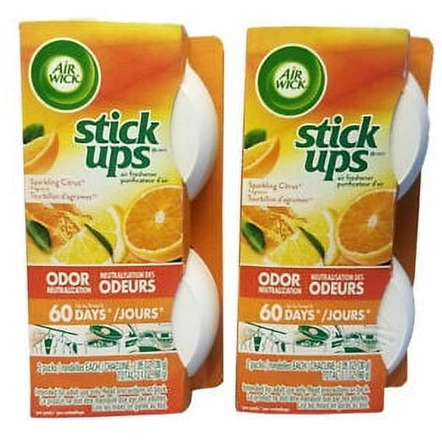 CGT Air Wick Stick Ups Air Freshener Sparking Citrus Scent Odor