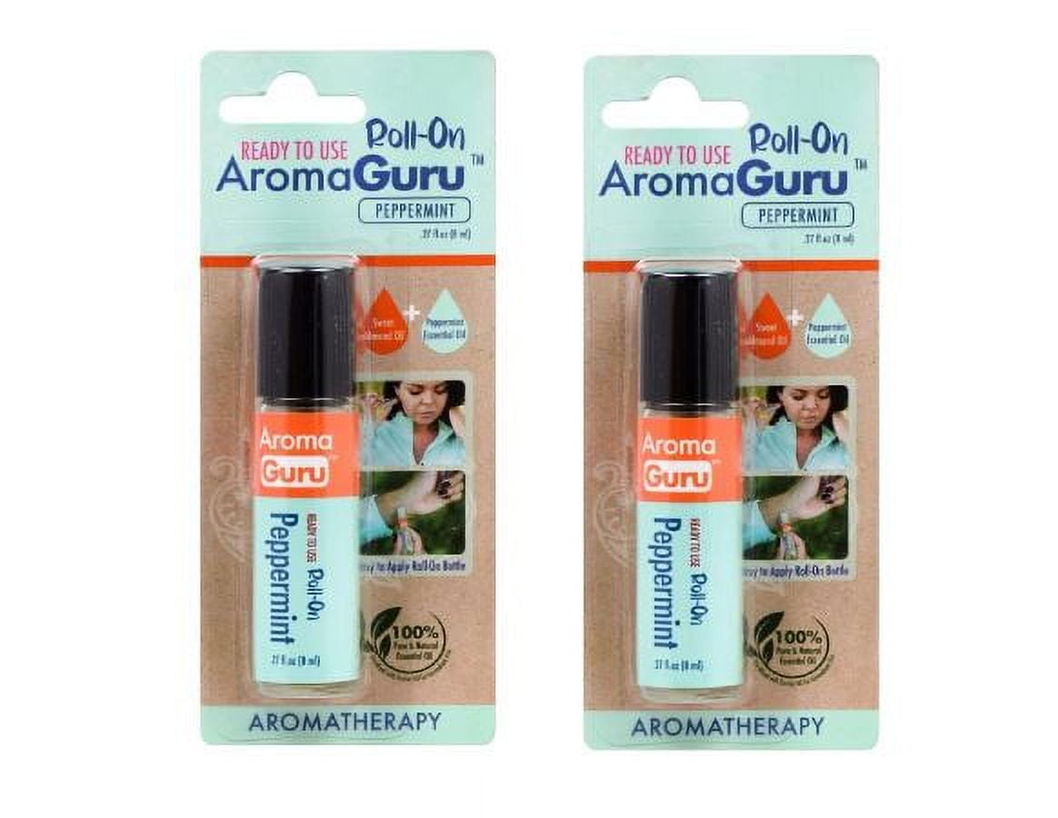 CGT Aroma Guru RollOn Peppermint Scented Aromatherapy Ready to Use On